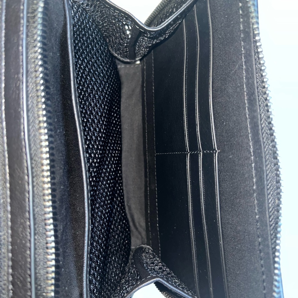 Coach Black Denim Crossbody Charter + Wallet - Picture 9 of 16